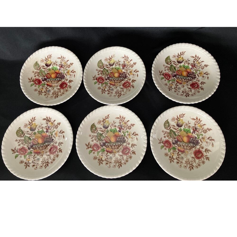 Johnson Brothers Pomona Bread Plates Set 6 Old English Windsor Ware England